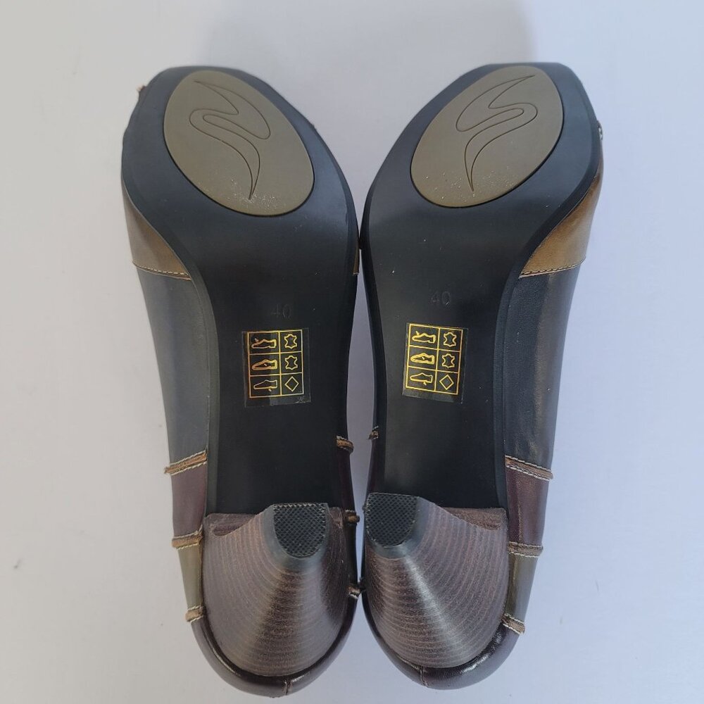 Spring Step Sauci Multicolor Patchwork Cone-Heel … - image 5